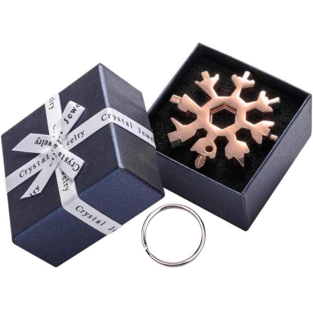 Snowflake Multitool 18 In 1 Tool,Stainless Steel Multi-Tool - Gold